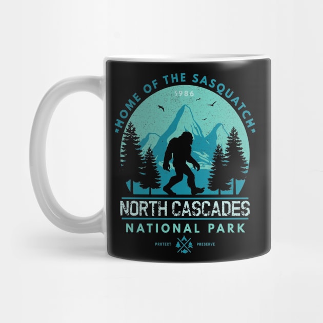 North Cascades National Park Home of the Sasquatch by crackstudiodsgn